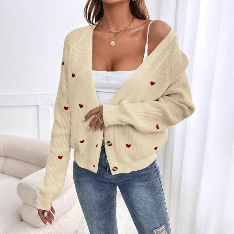 Damen Strickjacke im verspielten Herzdesign Mirla-Eva Jonsson