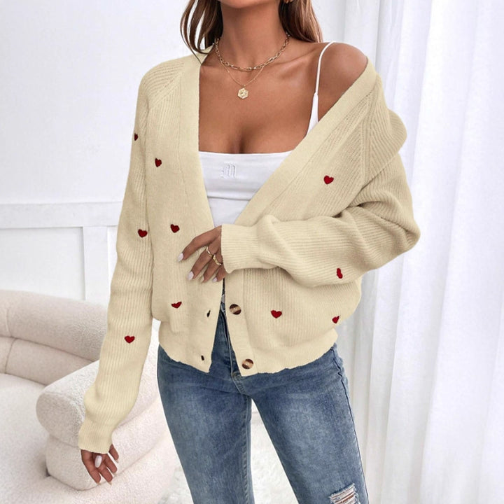 Damen Strickjacke im verspielten Herzdesign Mirla-Eva Jonsson