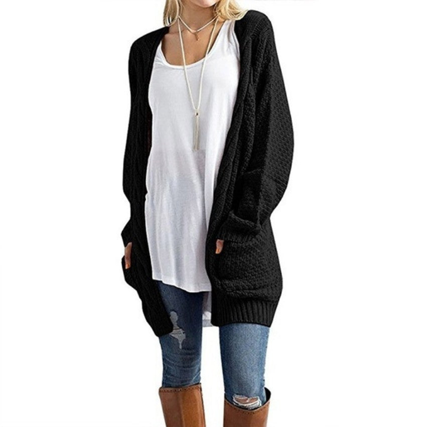 Damen Strickjacke in offener Form mit oversized Schnitt Eva Jonsson-Eva Jonsson
