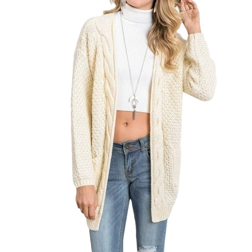 Damen Strickjacke in offener Form mit oversized Schnitt Eva Jonsson-Eva Jonsson