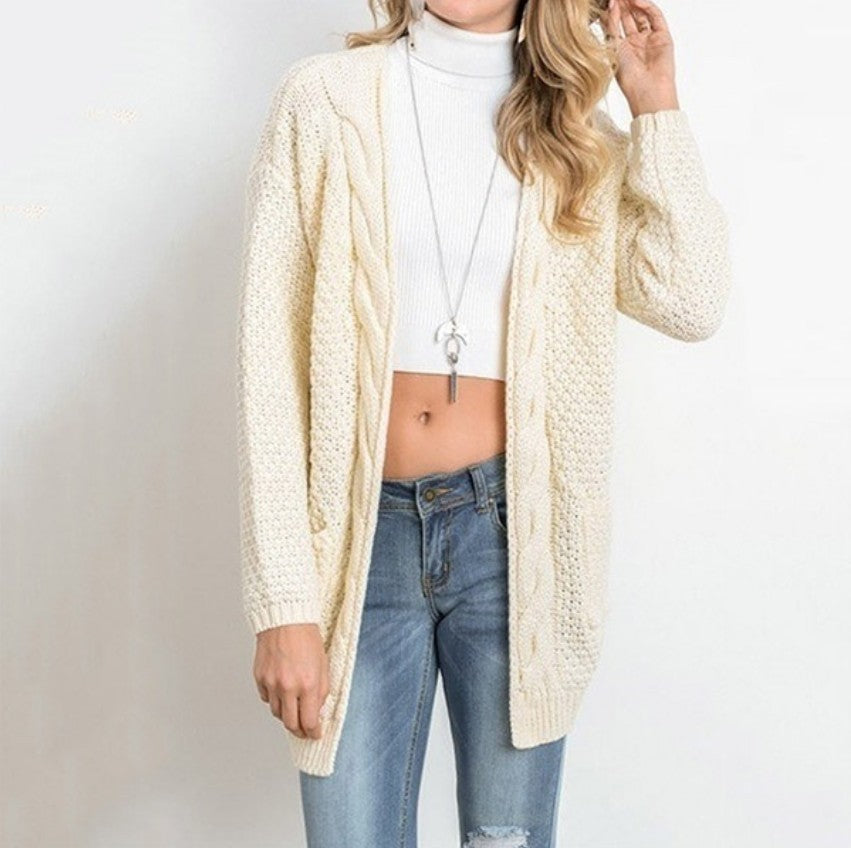 Damen Strickjacke in offener Form mit oversized Schnitt Eva Jonsson-Eva Jonsson