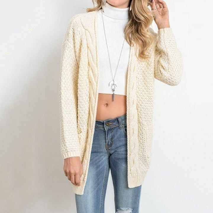 Damen Strickjacke in offener Form mit oversized Schnitt Eva Jonsson-Eva Jonsson