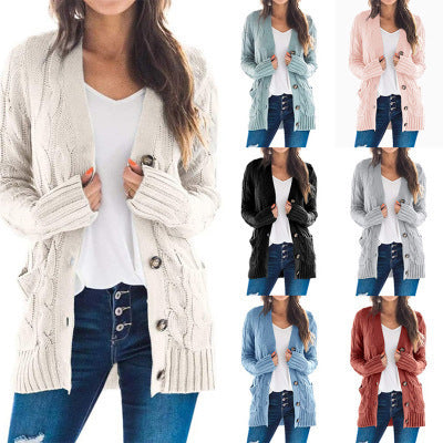 Damen Strickjacke mit Zopfmuster und praktischen Taschen Mirla-Eva Jonsson