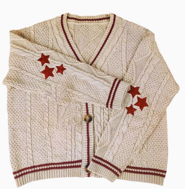 Damen Strickjacke mit dekorativem Sternen-Muster Mirla-Eva Jonsson