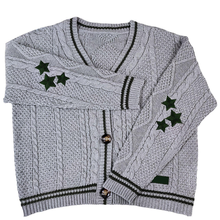 Damen Strickjacke mit dekorativem Sternen-Muster Mirla-Eva Jonsson