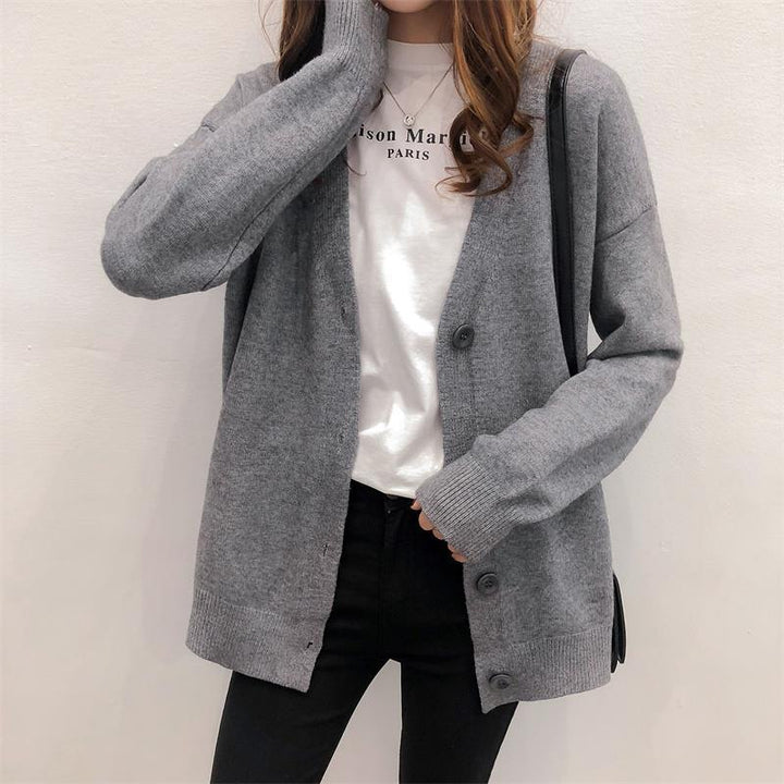 Damen Strickjacke mit knöpfbarem Design Mirla-Eva Jonsson