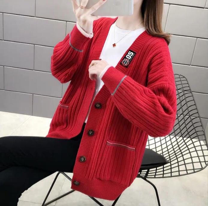 Damen Strickjacke mit strukturiertem Rippmuster und praktischen Taschen Mirla-Eva Jonsson