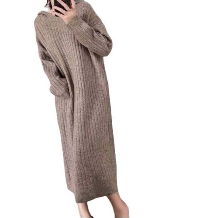 Damen Strickkleid mit geripptem Design und lässigem Schnitt Mirla-Eva Jonsson