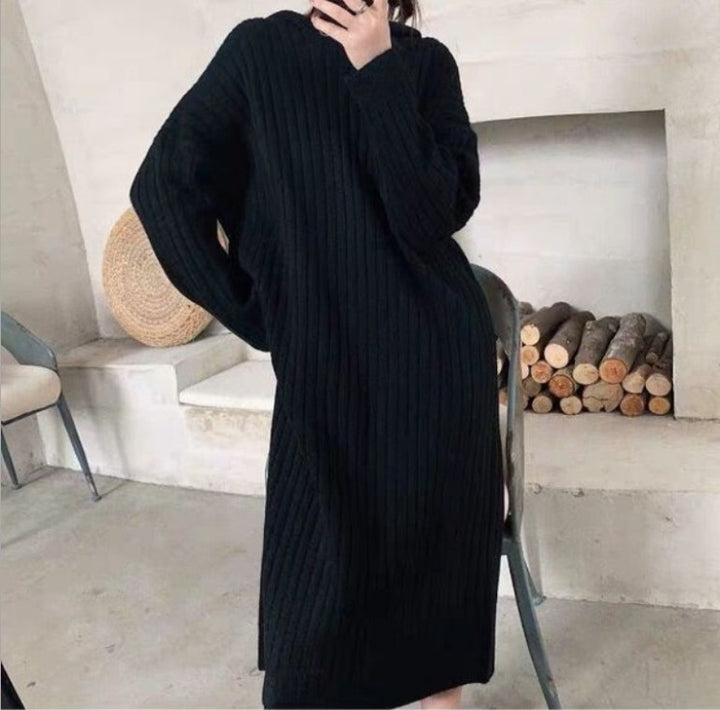 Damen Strickkleid mit geripptem Design und lässigem Schnitt Mirla-Eva Jonsson