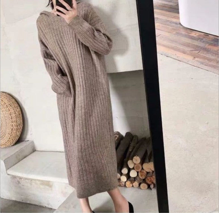 Damen Strickkleid mit geripptem Design und lässigem Schnitt Mirla-Eva Jonsson