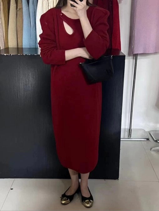 Damen Strickkleid mit modernem Design und eleganten Details Eva Jonsson-Eva Jonsson