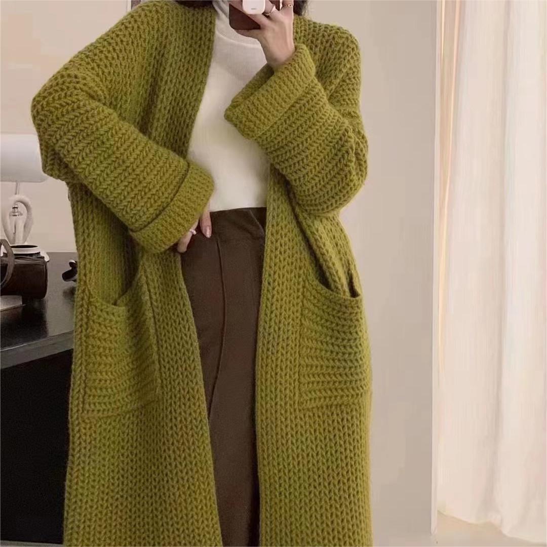 Damen Strickmantel mit Taschen Mirla-Eva Jonsson
