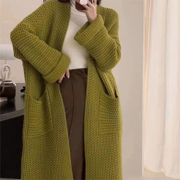 Damen Strickmantel mit Taschen Mirla-Eva Jonsson