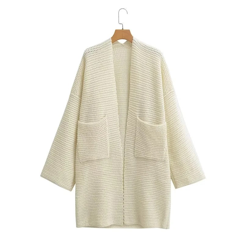 Damen Strickmantel mit Taschen Mirla-Eva Jonsson