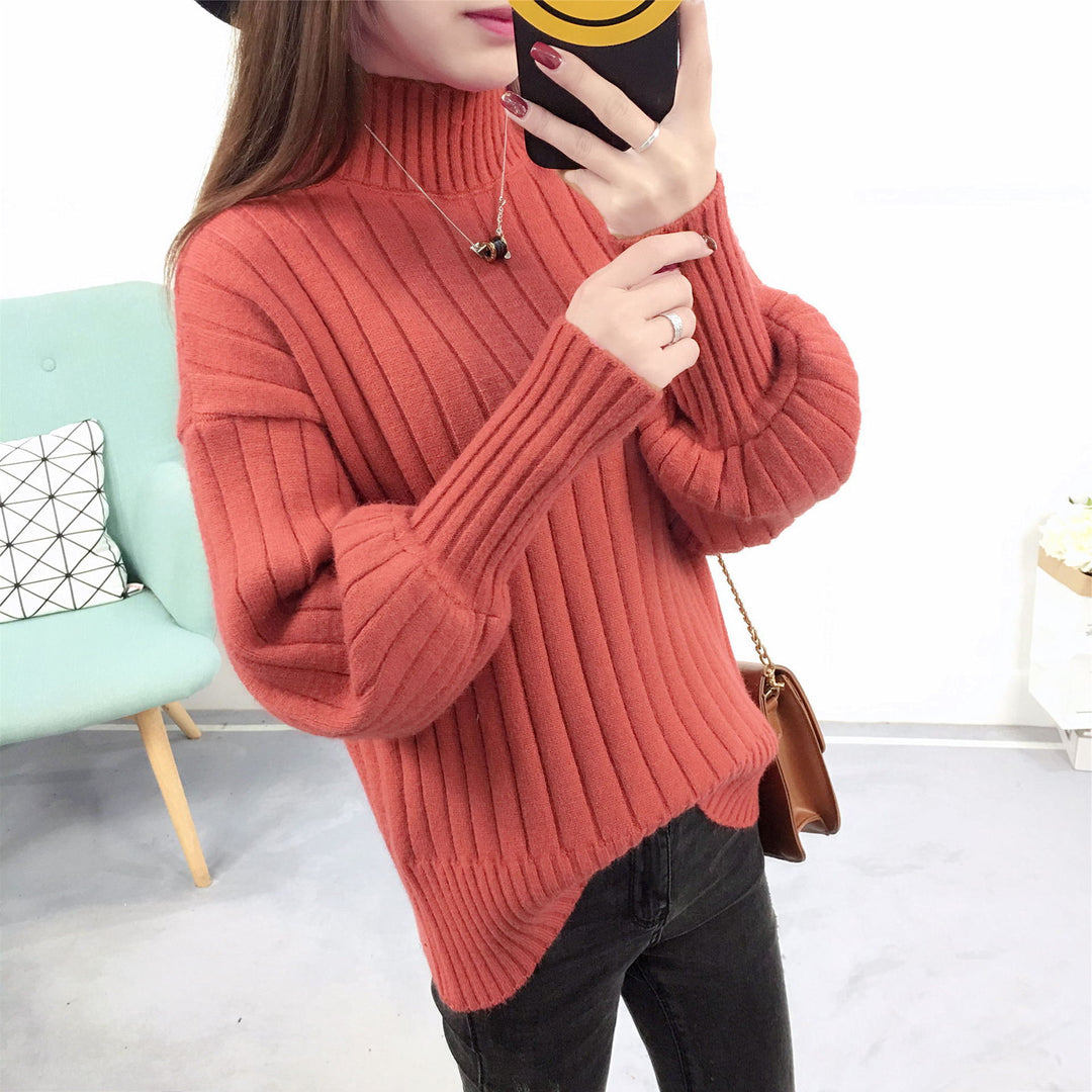 Damen Strickpullover mit hohem Kragen und lässigem Schnitt Mirla-Eva Jonsson