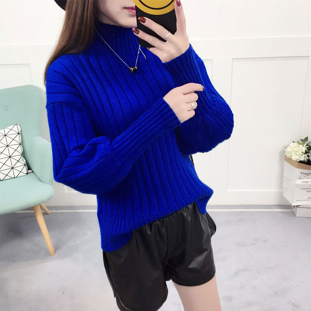 Damen Strickpullover mit hohem Kragen und lässigem Schnitt Mirla-Eva Jonsson