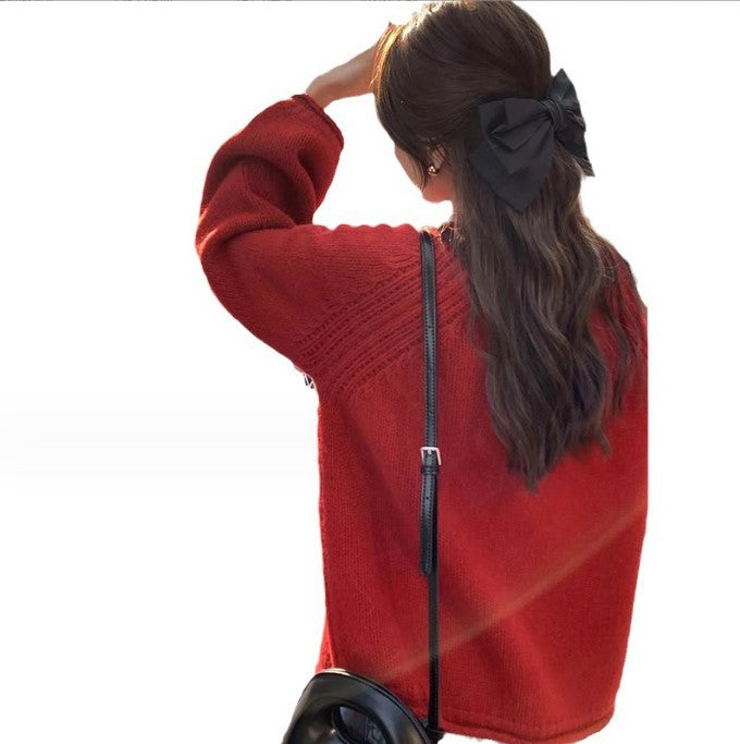 Damen Strickpullover mit lässiger Silhouette undmodernen Details Mirla-Eva Jonsson