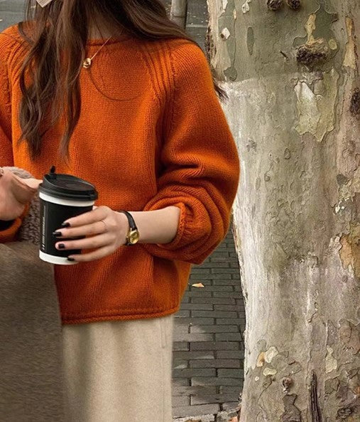 Damen Strickpullover mit lässiger Silhouette undmodernen Details Mirla-Eva Jonsson