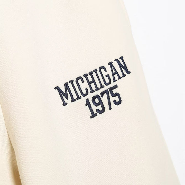 Damen Sweatpants med bekväm gummiband och elegant Michigan-tryck Mirla-Eva Jonsson