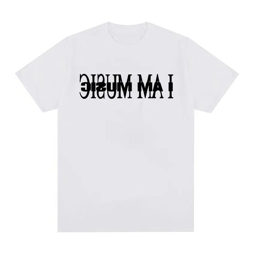 Damen T-Shirt med modern typografi tryck Mirla-Eva Jonsson