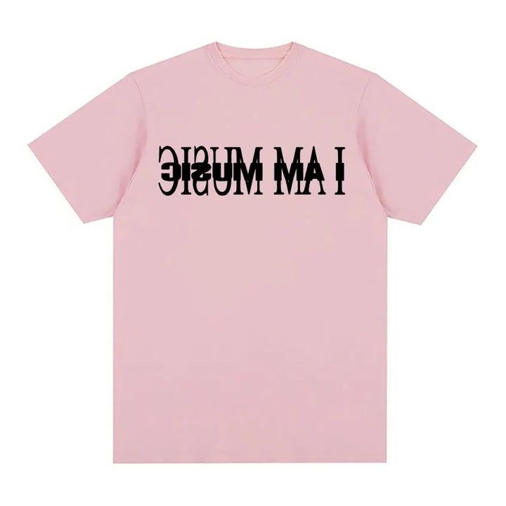 Damen T-Shirt med modern typografi tryck Mirla-Eva Jonsson
