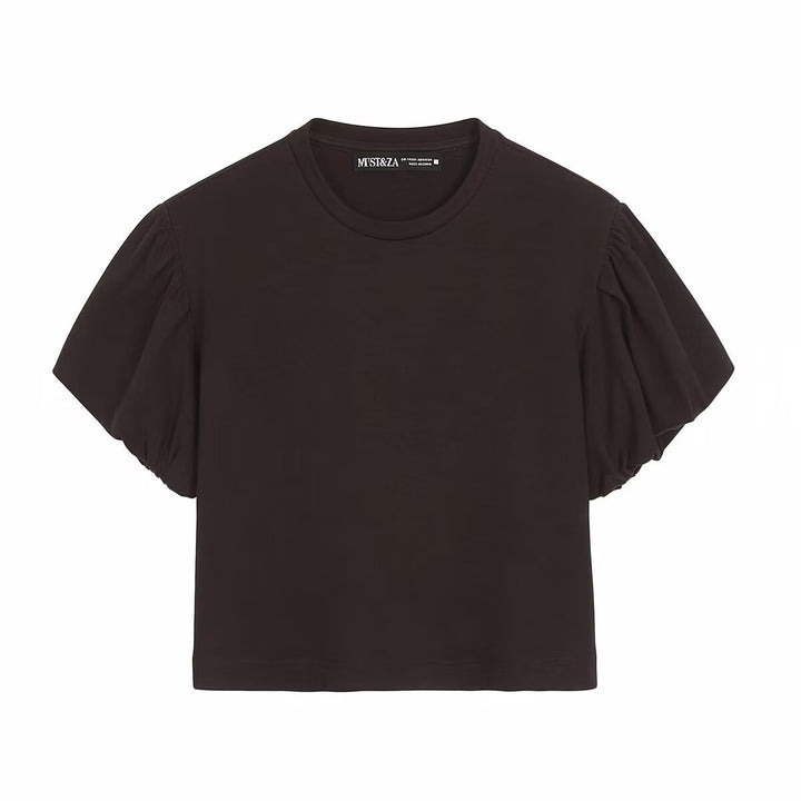 Damen T-Shirt mit voluminösen Ärmeln und modernem Schnitt Mirla-Eva Jonsson