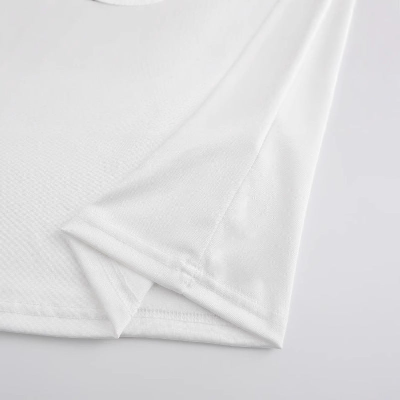 Damen T-shirt med kreativt körsbärsmotiv och glittrande glittringseffekt Mirla-Eva Jonsson