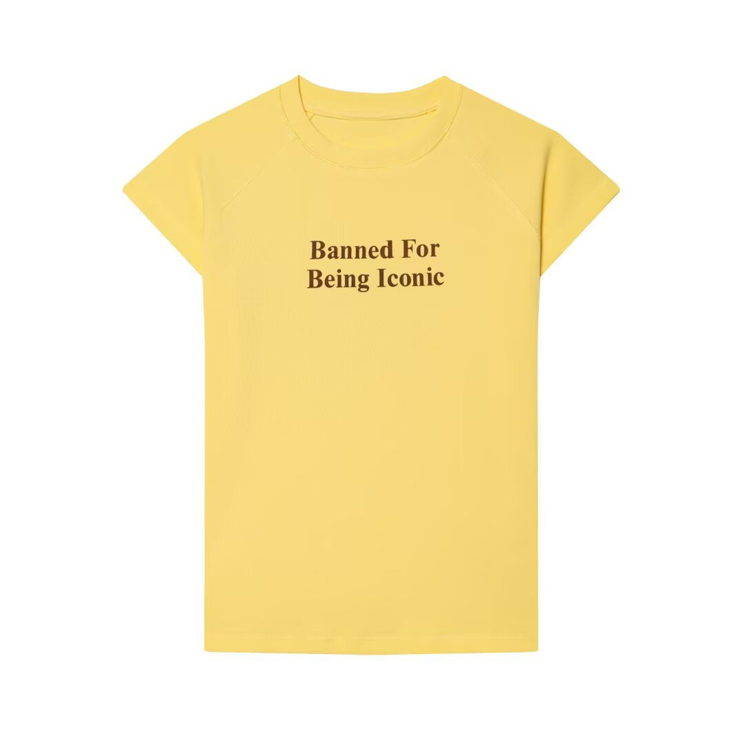 Damen T-shirt med kreativt slogan och lös passform Mirla-Eva Jonsson