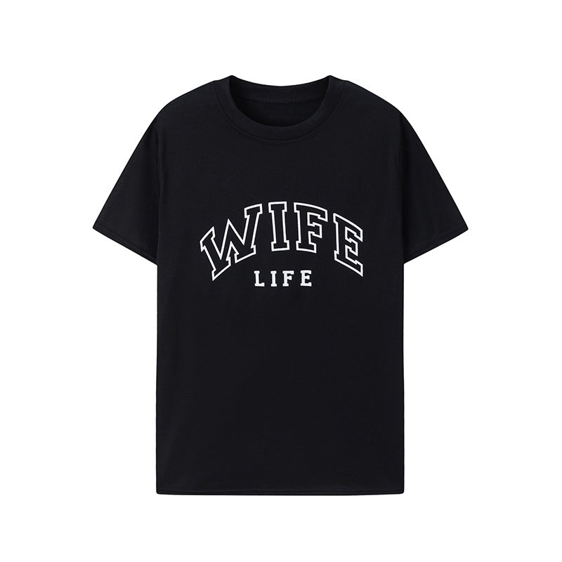 Damen T-shirt med trendig text Mirla-Eva Jonsson