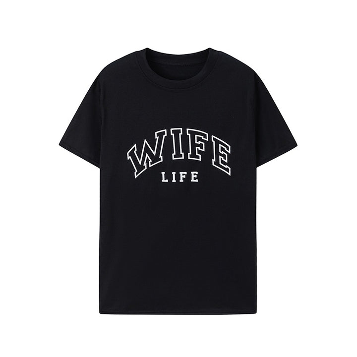 Damen T-shirt med trendig text Mirla-Eva Jonsson