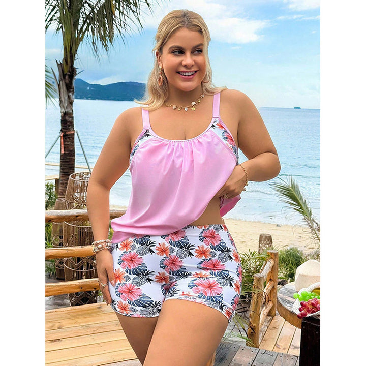 Damen Tankini-set med blommönster och enastående komfort Mirla-Eva Jonsson