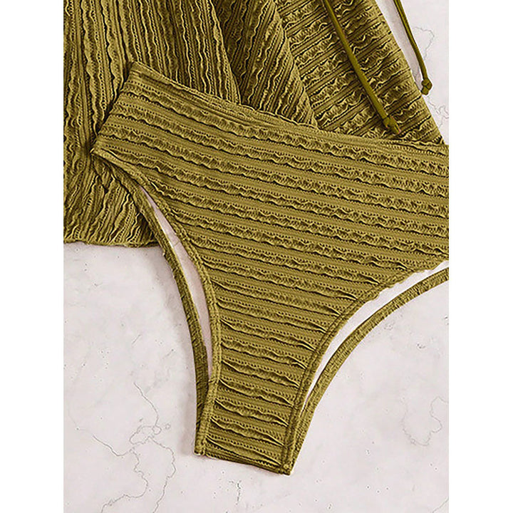 Damen Tankini-set med justerbara axelremmar och elegant inlindningsdetalj Mirla-Eva Jonsson