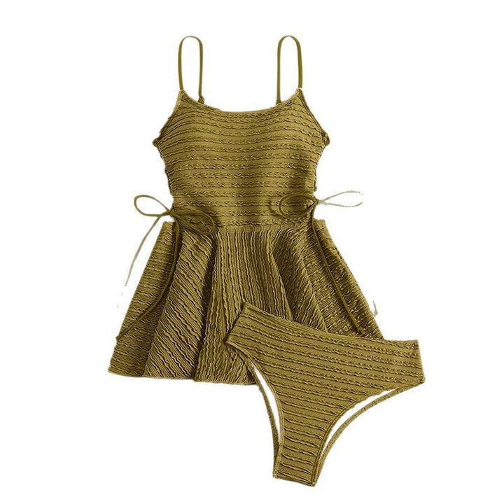 Damen Tankini-set med justerbara axelremmar och elegant inlindningsdetalj Mirla-Eva Jonsson