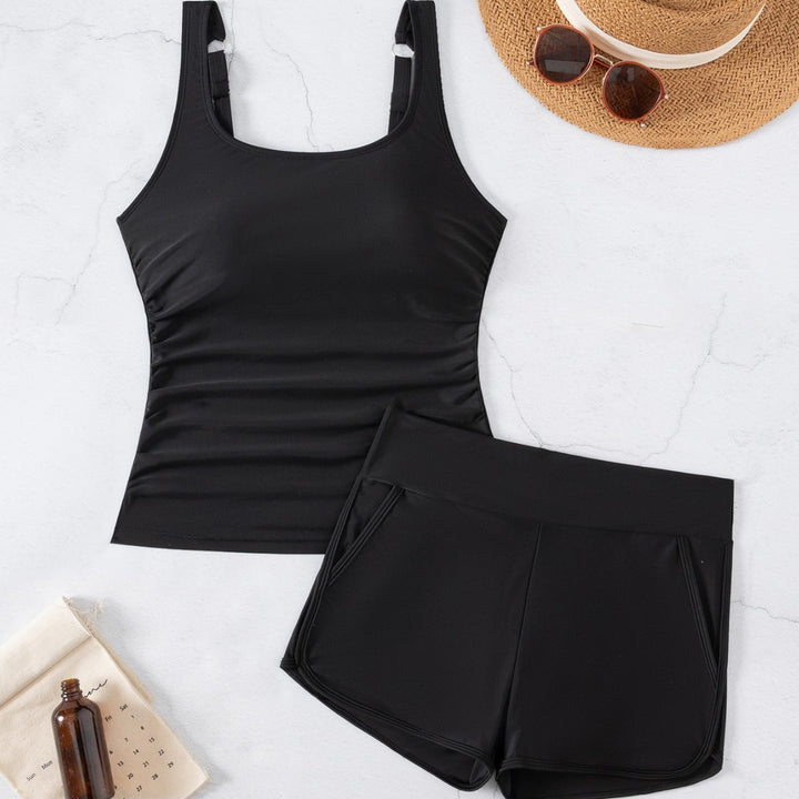 Damen Tankini-set med praktiska fickor och figursydd skärning Mirla-Eva Jonsson