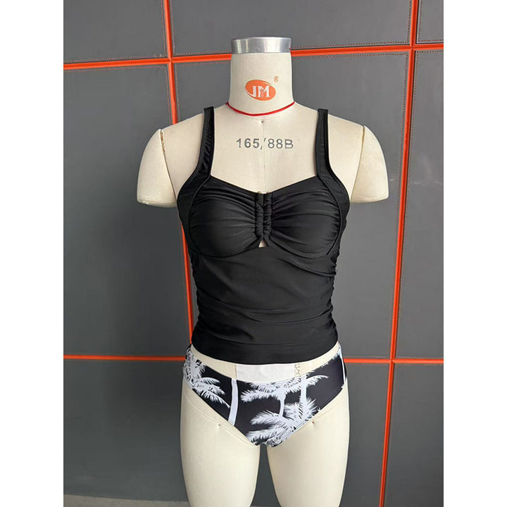 Damen Tankini-set med rynk och elegant bärarsystem Mirla-Eva Jonsson