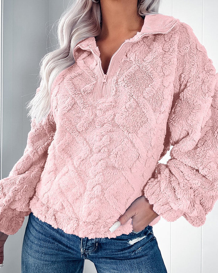 Damen Teddy-Fleece Pullover Mirla-Eva Jonsson