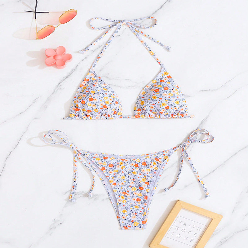 Damen Triangel-Bikini-Set mit verstellbaren Bindebändern Mirla-Eva Jonsson