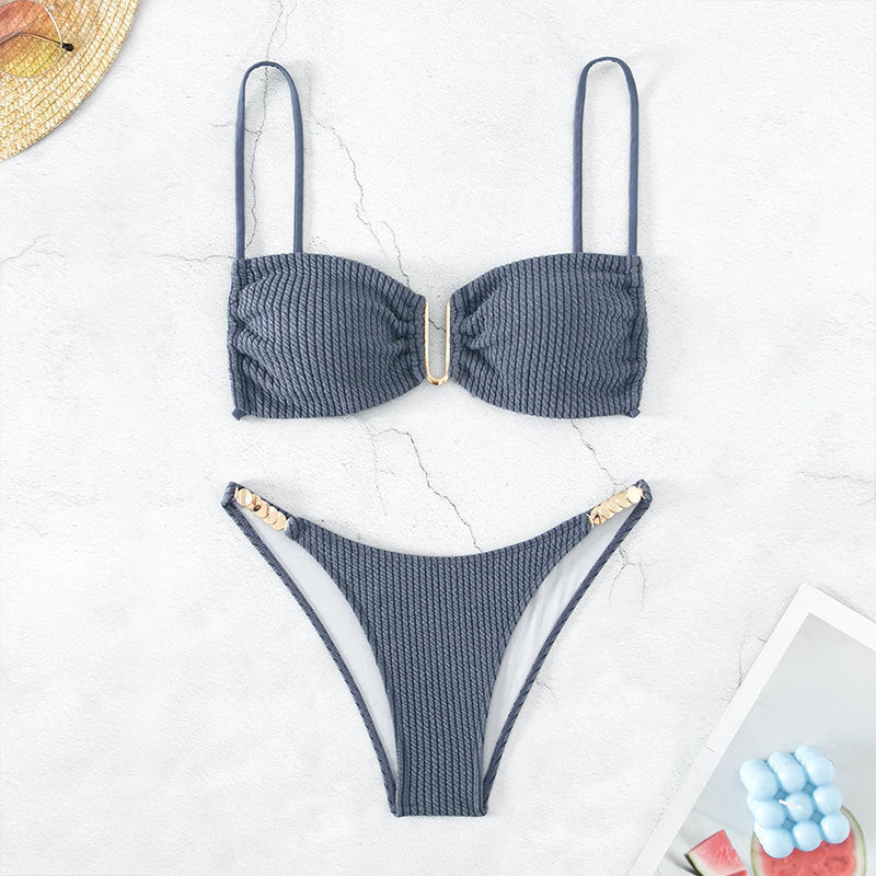 Damen Triangel-Bikini med elegant stödband och moderiktiga accenter Mirla-Eva Jonsson