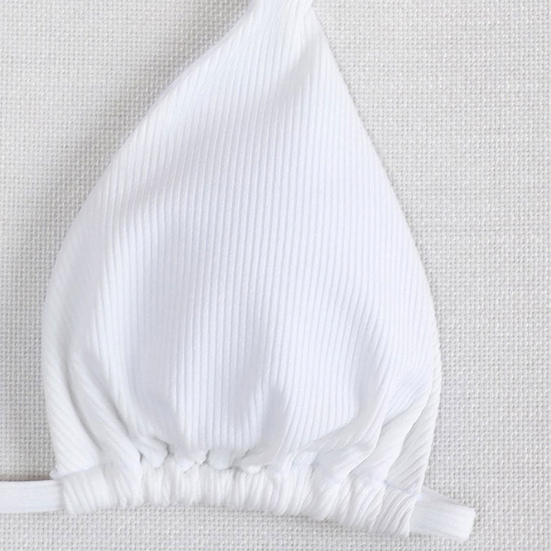 Damen Triangel-Bikini med hög midja och justerbara bindeband Mirla-Eva Jonsson