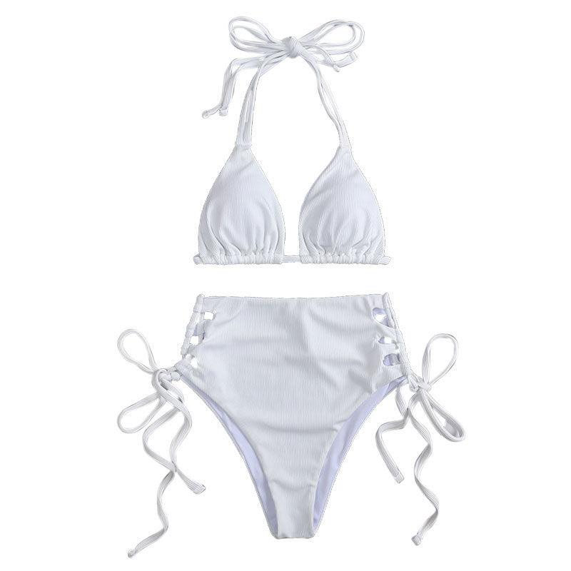 Damen Triangel-Bikini med hög midja och justerbara bindeband Mirla-Eva Jonsson