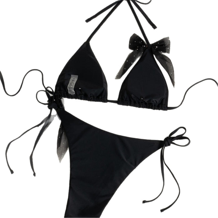 Damen Triangel-Bikini med lekfulla sladdetaljer och trendiga knytband Mirla-Eva Jonsson