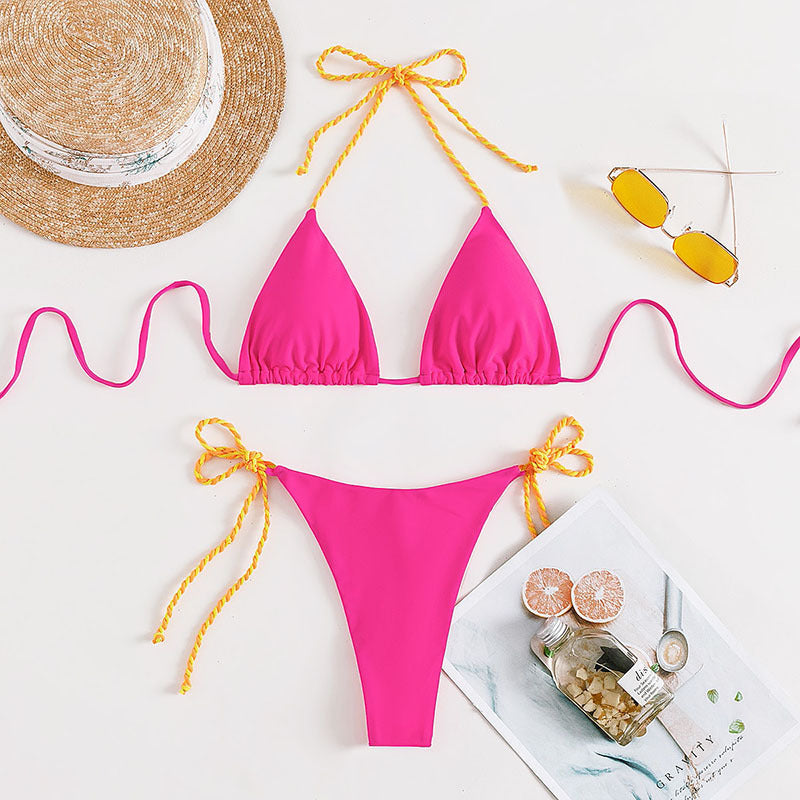 Damen Triangel-Bikini med moderna snördetaljer Mirla-Eva Jonsson