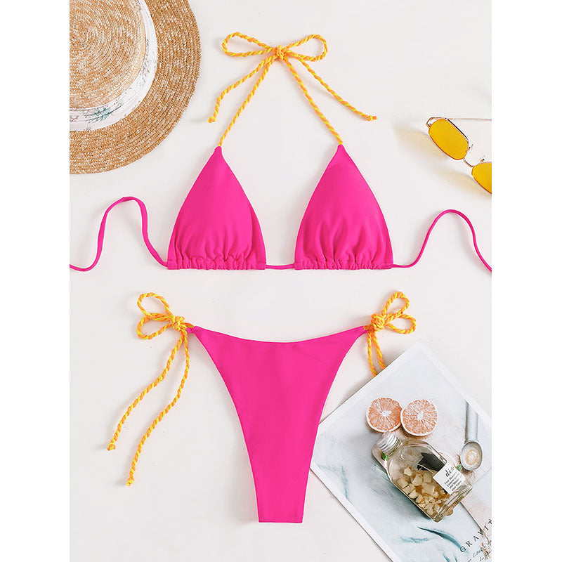 Damen Triangel-Bikini med moderna snördetaljer Mirla-Eva Jonsson