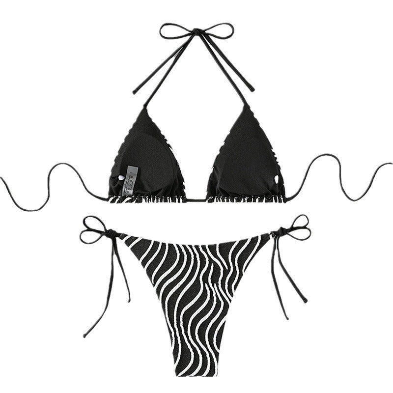 Damen Triangel-Bikini mit modischem Zebra-Design Mirla-Eva Jonsson