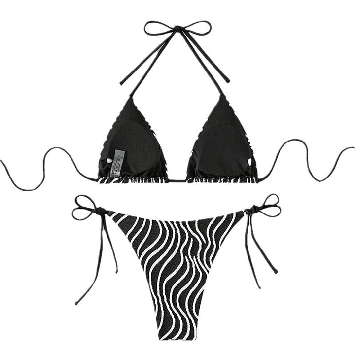 Damen Triangel-Bikini mit modischem Zebra-Design Mirla-Eva Jonsson