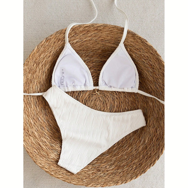 Damen Triangel-Bikini mit raffinierter Rippstruktur Mirla-Eva Jonsson