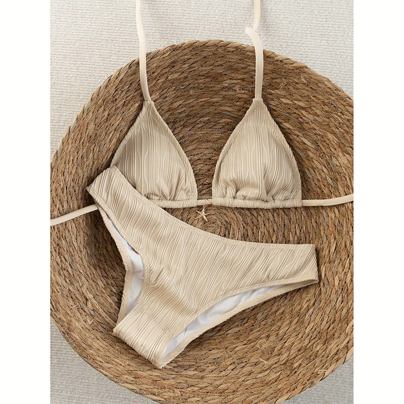 Damen Triangel-Bikini mit raffinierter Rippstruktur Mirla-Eva Jonsson