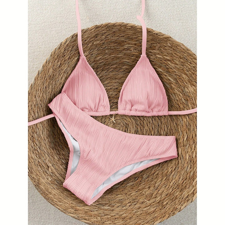 Damen Triangel-Bikini mit raffinierter Rippstruktur Mirla-Eva Jonsson