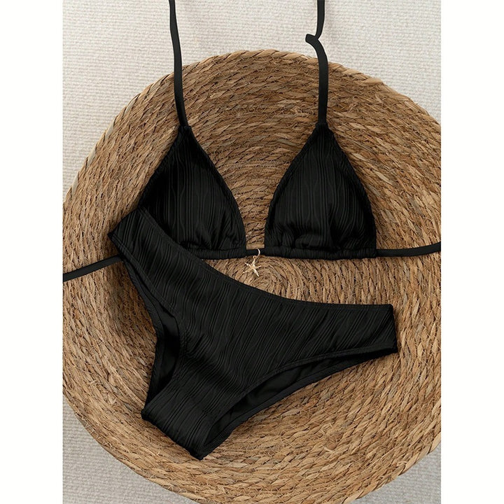 Damen Triangel-Bikini mit raffinierter Rippstruktur Mirla-Eva Jonsson