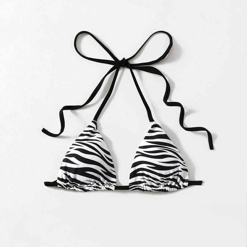 Damen Triangel-Bikini mit verstellbaren Trägern und einzigartigem Wellenmuster Mirla-Eva Jonsson